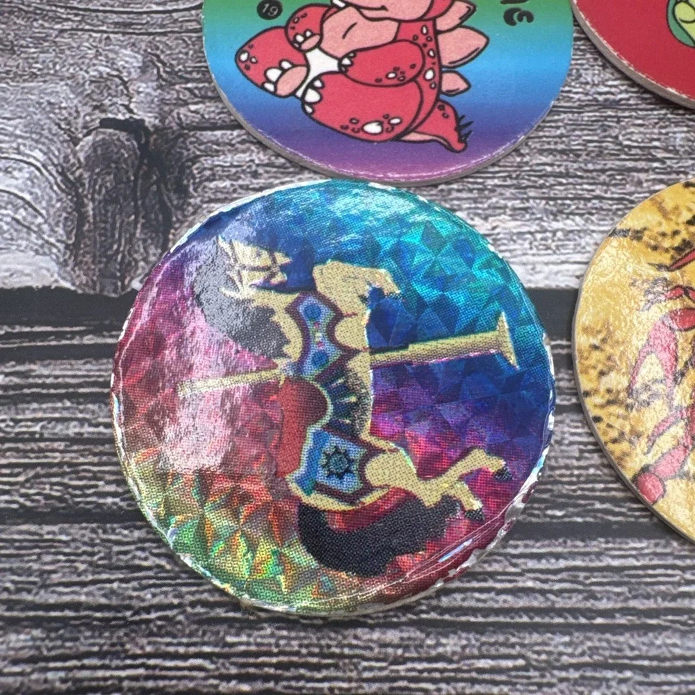 Vintage Pogs Lot of 10 Unbranded / Unidentified 1990's